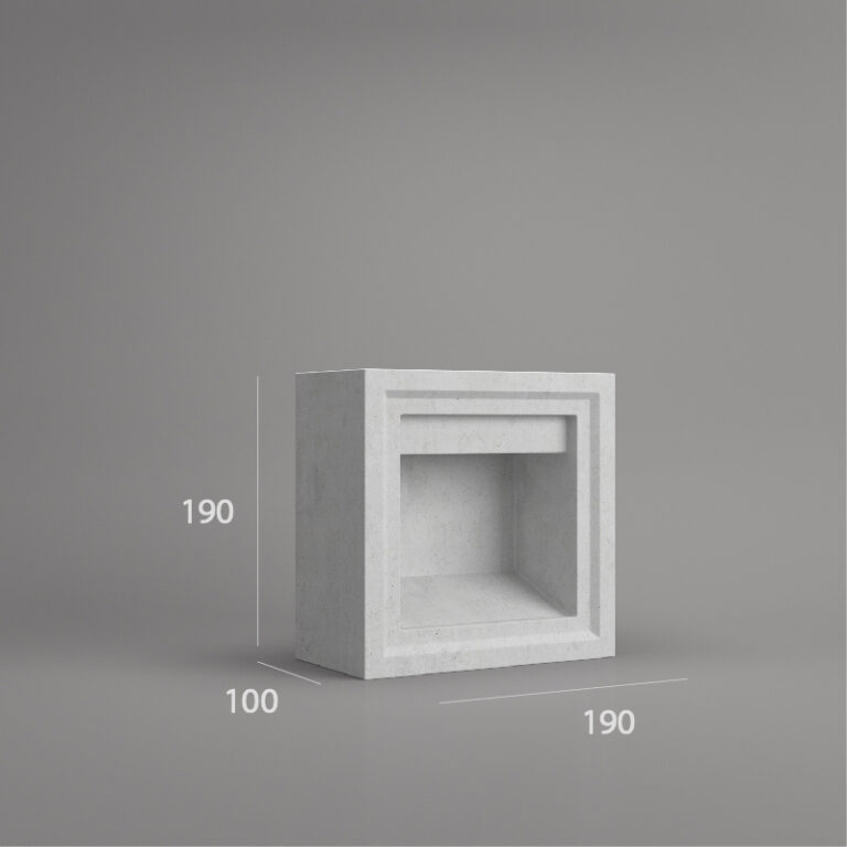 VB 197.100 ventilation block dimension