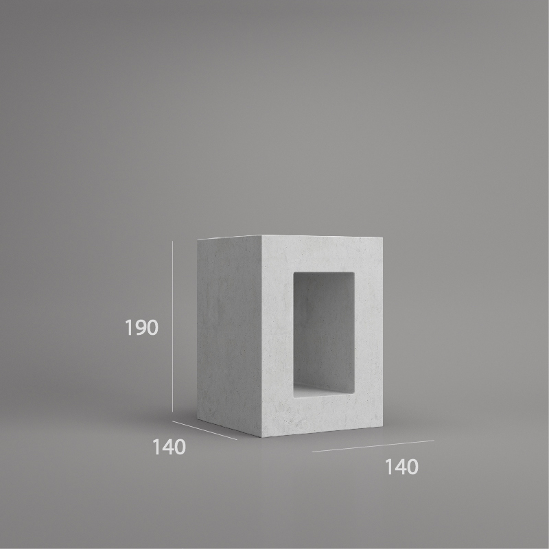 VB 140.140 ventilation block dimension