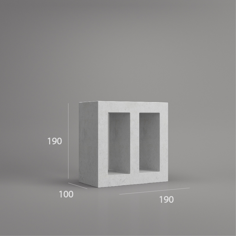 PBM VB 1902.100 ventilation block dimension