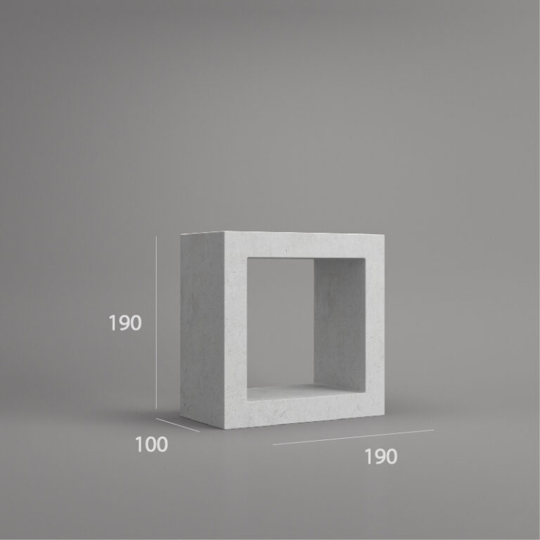 VB 1905.100 ventilation block dimension