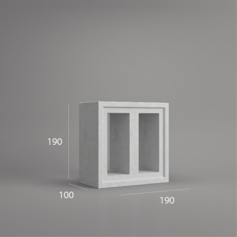 VB-1912.100 ventilation block dimension