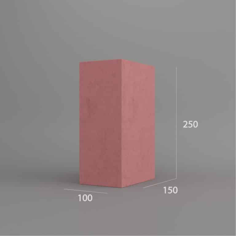 PBM red facing brick 250mm height – FB 370.L250 architectural concrete wall brick