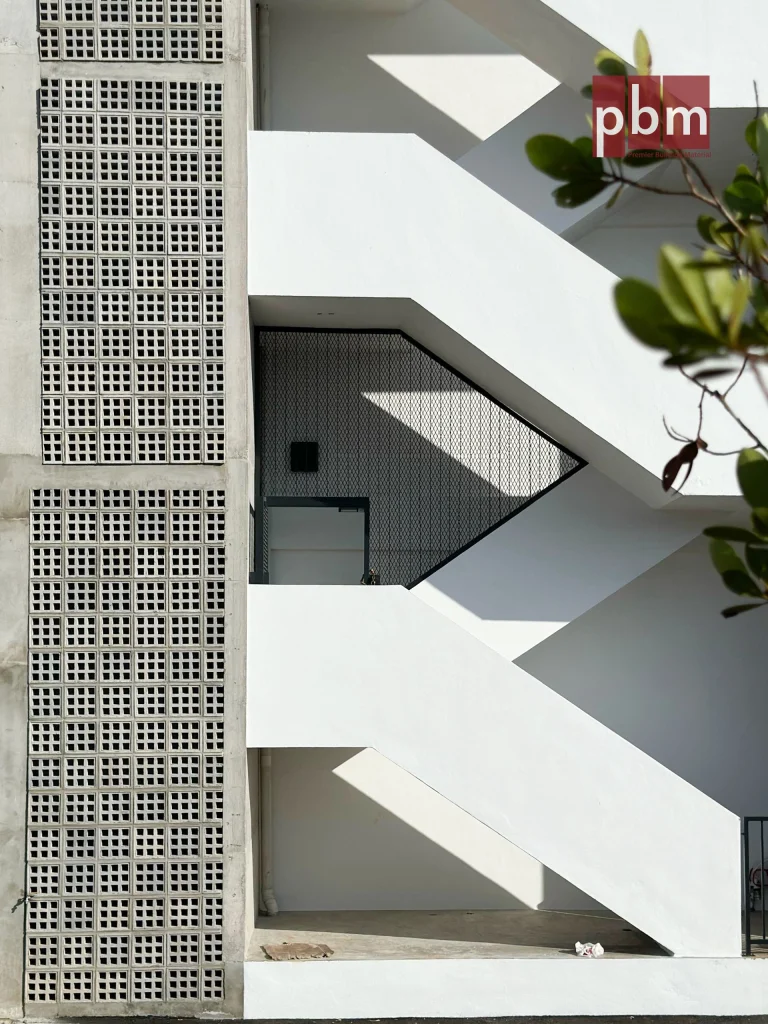 Lumos Residence façade with PBM VB 301.125 ventilation blocks