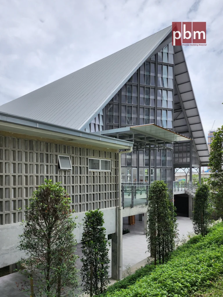 PBM ventilation blocks forming façade of Masjid Damansara Perdana